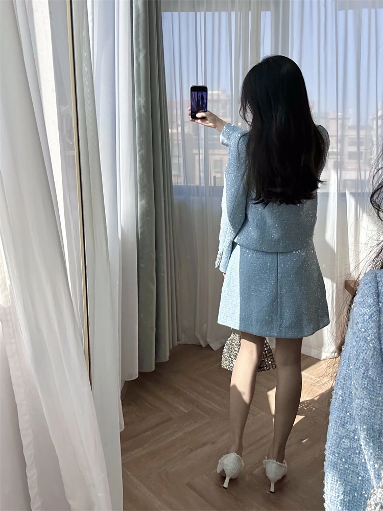 Женский твидовый костюм «богатство» - Фотография_2