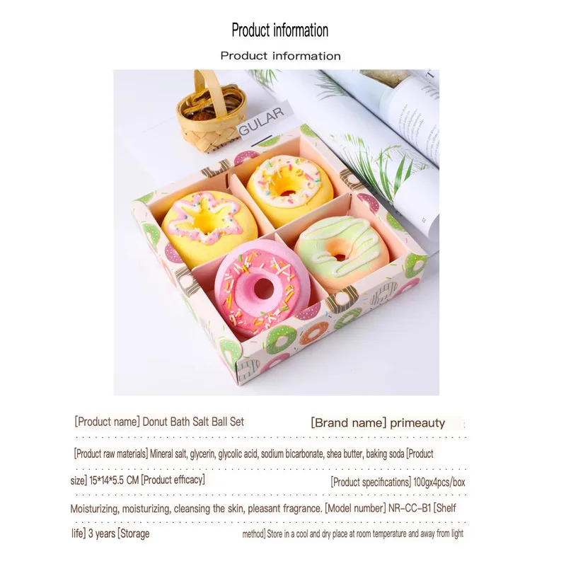 Шарик для ванны с мультяшным пончиком - Фотография_4