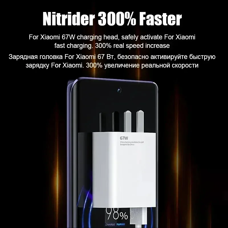 Супербыстрое зарядное устройство usb 67 вт - Фотография_4