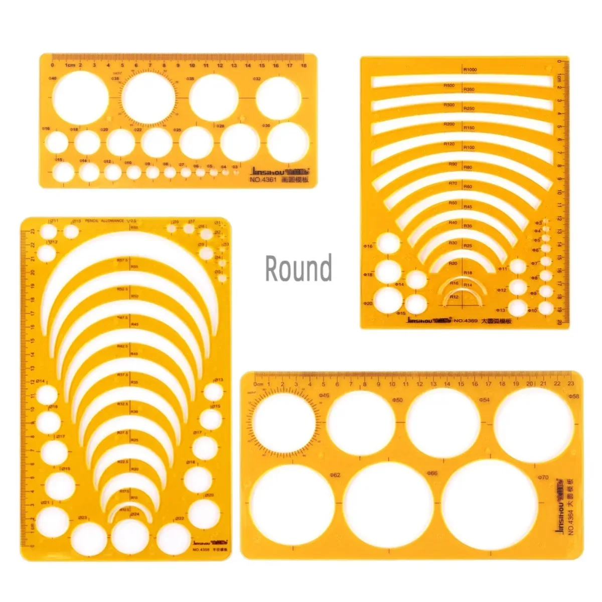 Желтые пластиковые графические шаблоны — включая круги - Фотография_2