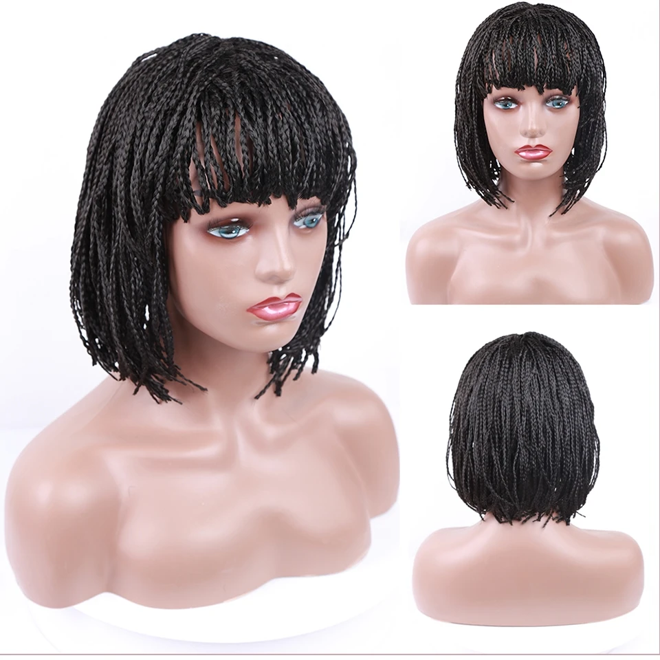 Парик женский плетеный из химического волокна - Фотография_3