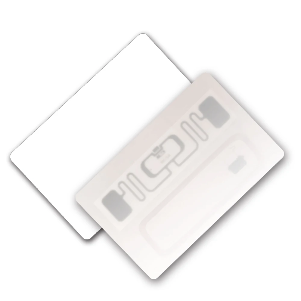 Uhf hf белая карта nxp ucode9 fm1108 чип пвх материал 915 мгц + 13 - Фотография_2