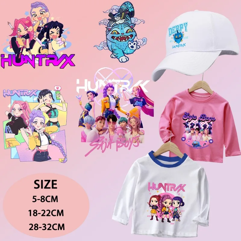 Kpop demon hunter iron on patches