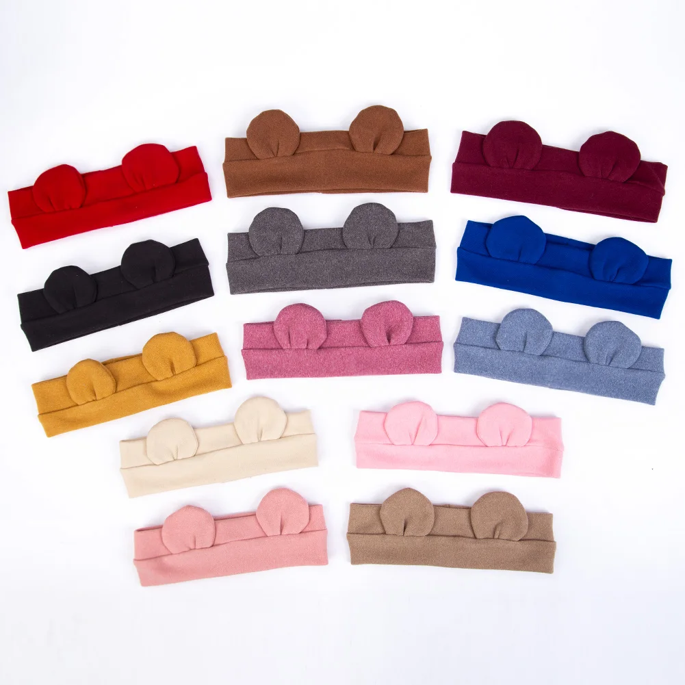 Милые детские повязки на голову с медвежьими ушками - Фотография_4