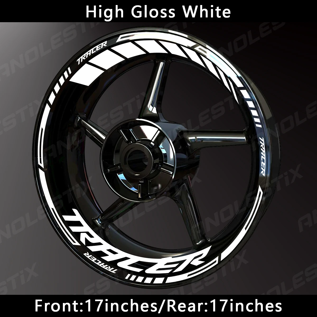 Anolestix светоотражающая наклейка на колесо мотоцикла - Фотография_5