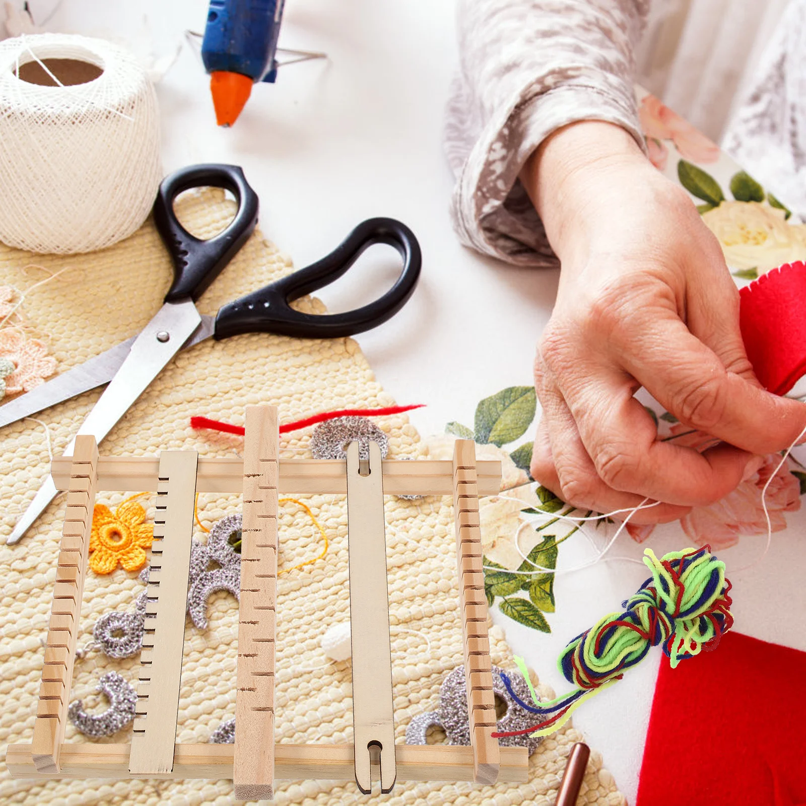 Деревянный ткацкий станок для ручного вязания «сделай сам» - Фотография_4