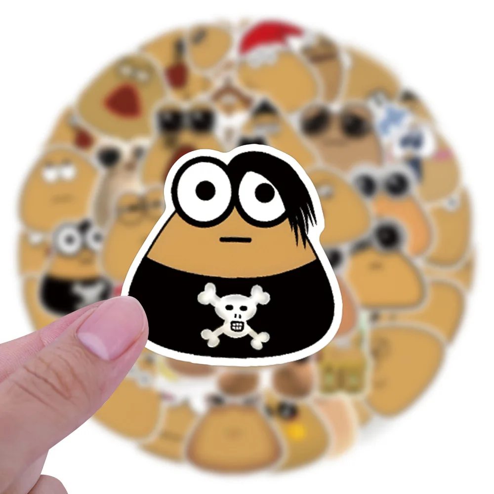 Игра my pet alien pou наклейка - Фотография_4