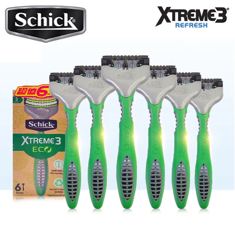 Бритва schick xtreme3 6 шт./лот