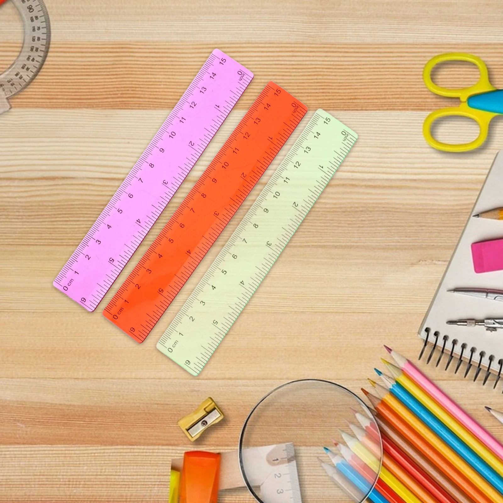 Пластиковые измерительные линейки с прозрачной маркировкой - Фотография_4