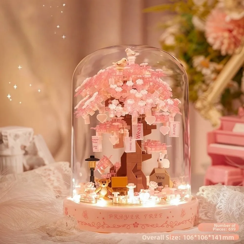 Со светом, строительные блоки для дерева сакуры - Фотография_2