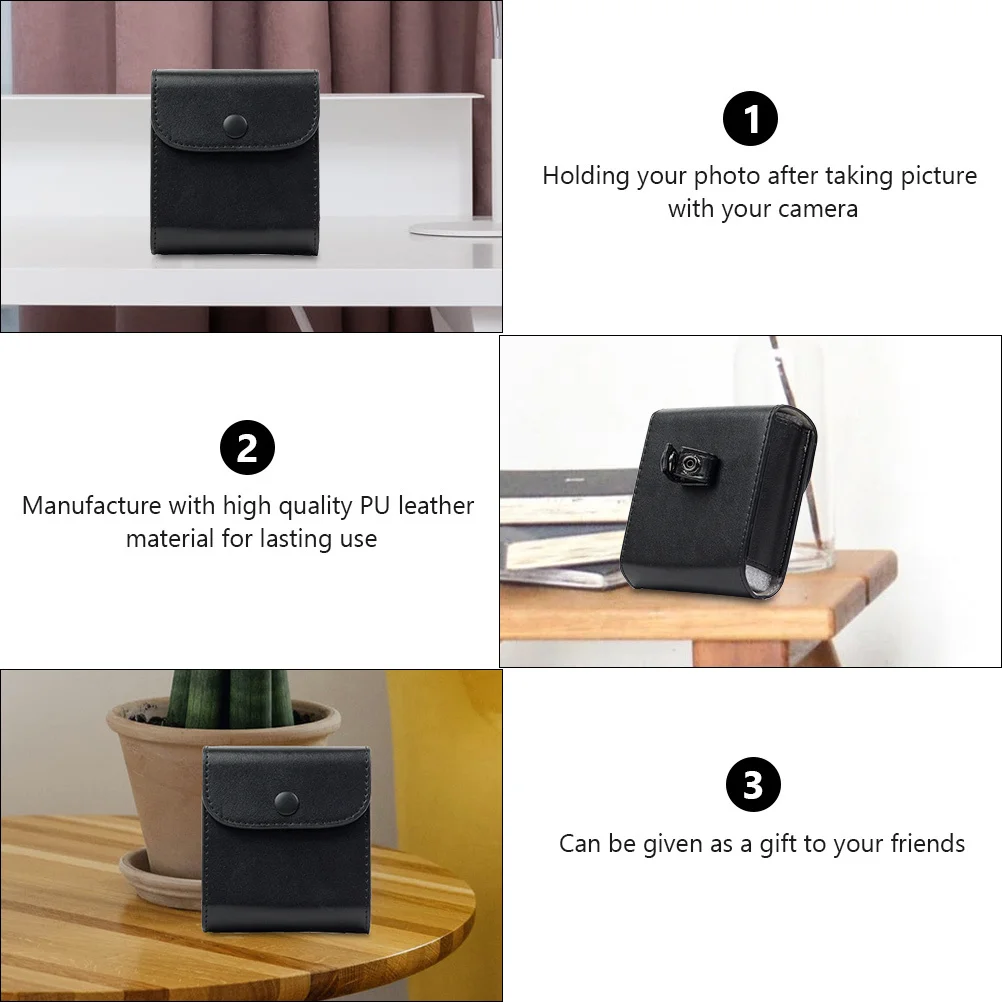 Чехол-держатель пленки для мгновенной камеры из искусственной кожи - Фотография_3