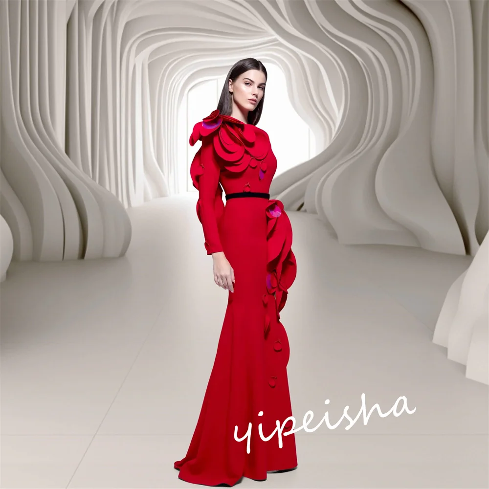 Индивидуальный цветок quinceanera русалка с круглым вырезом на заказ - Фотография_3