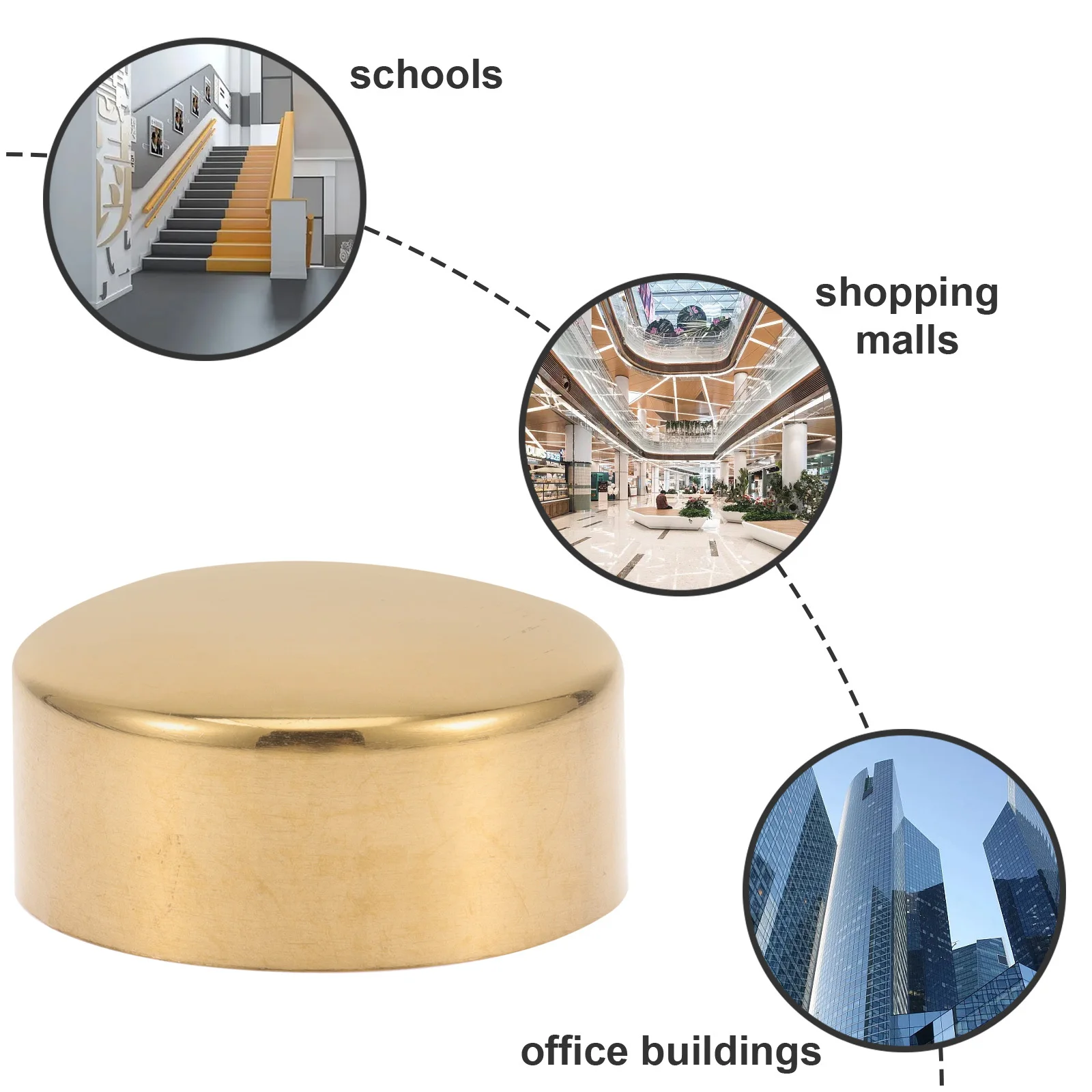 Наконечники для перил из нержавеющей стали для деревянных рельсов - Фотография_3