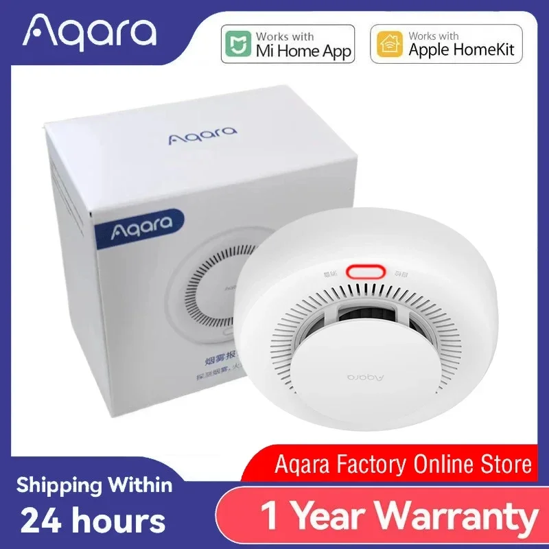 Оригинальный умный детектор дыма aqara zigbee