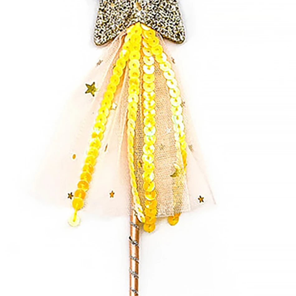 Детская палочка с пятиконечной звездой и лентой с кисточками - Фотография_5