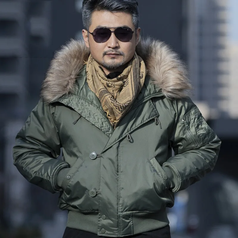 Зимняя водонепроницаемая и ветрозащитная мужская парка n2b - Фотография_4