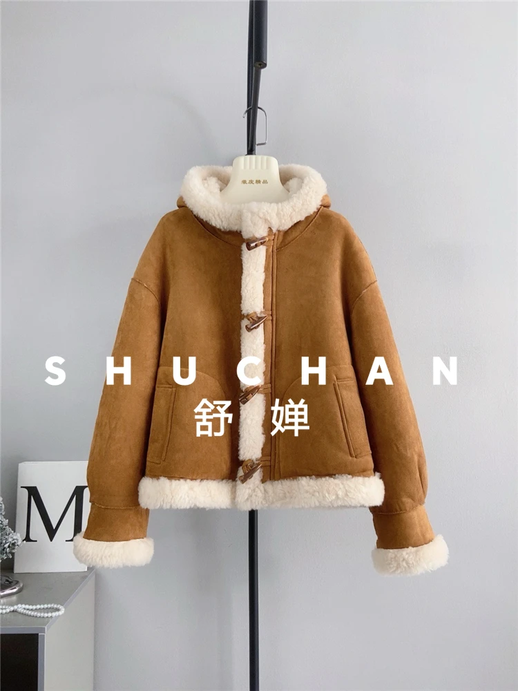 Женское пальто из 100% шерсти - Фотография_3