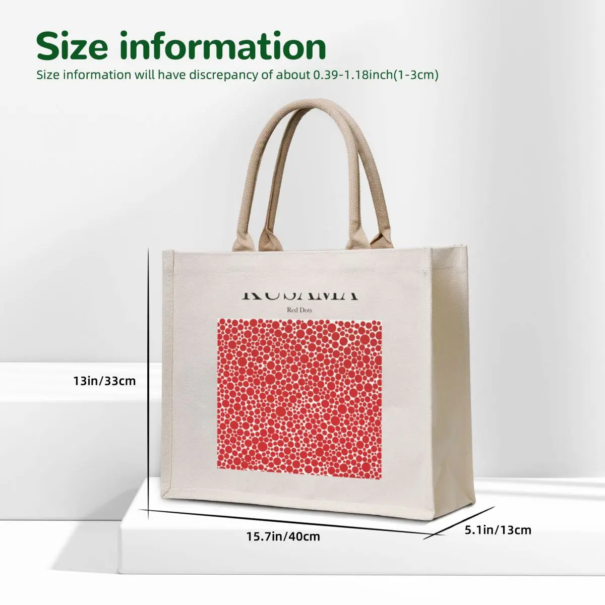 Kusama - сумка-тоут red dots холщовые - Фотография_5