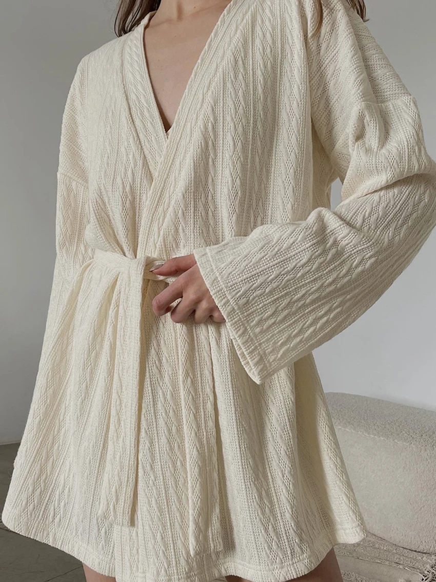 Женская пижама marthaqiqi с длинным рукавом - Фотография_4