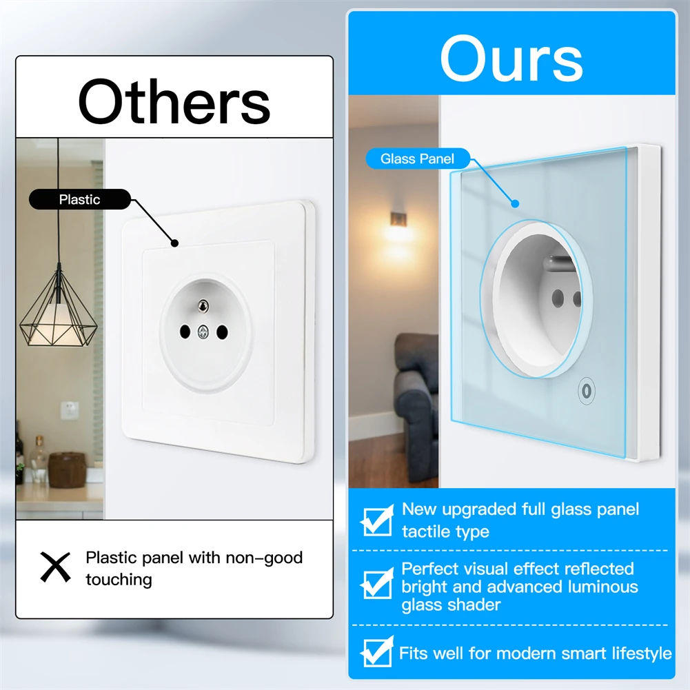 Умная настенная розетка moes zigbee - Фотография_2