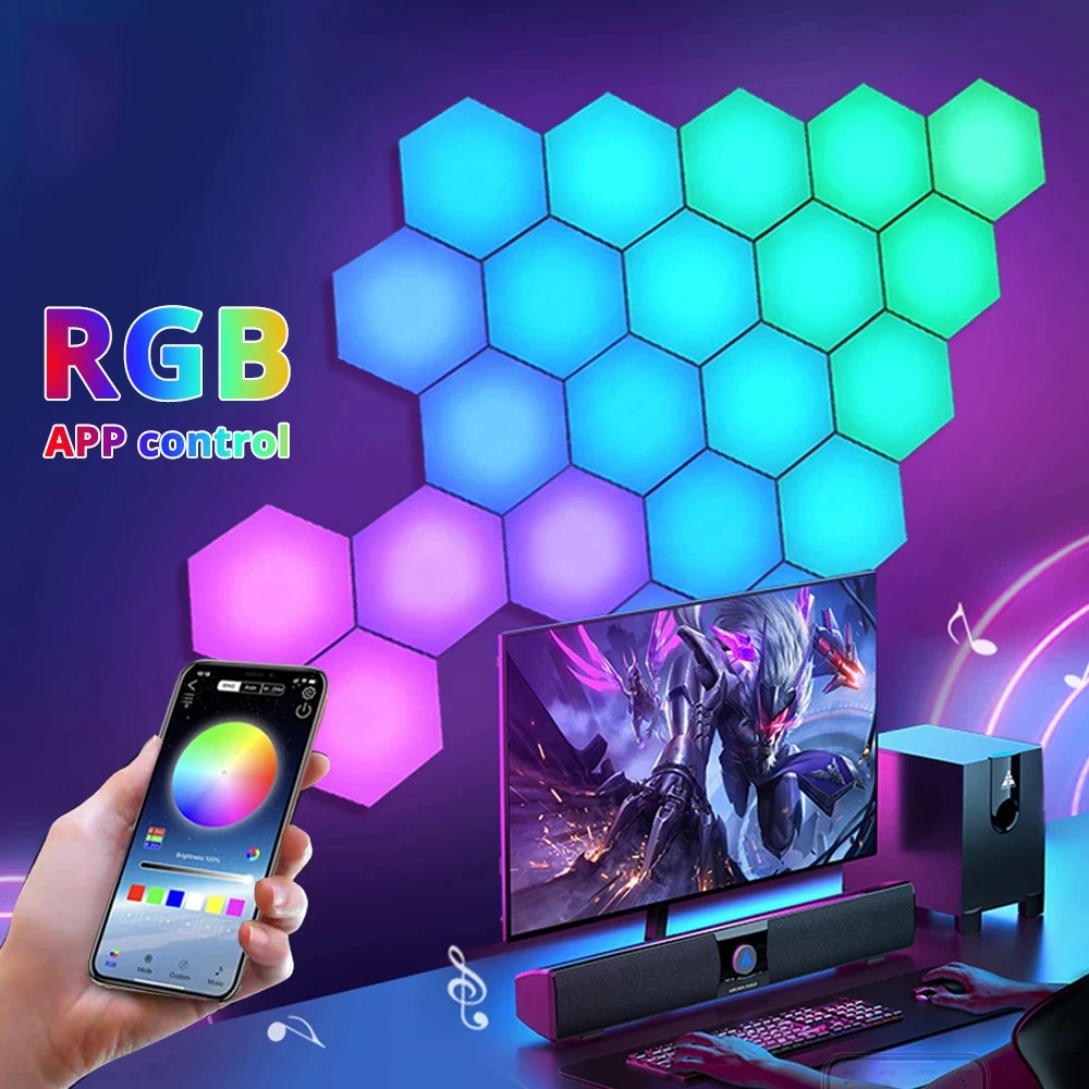 Умный светодиодный настенный светильник rgb