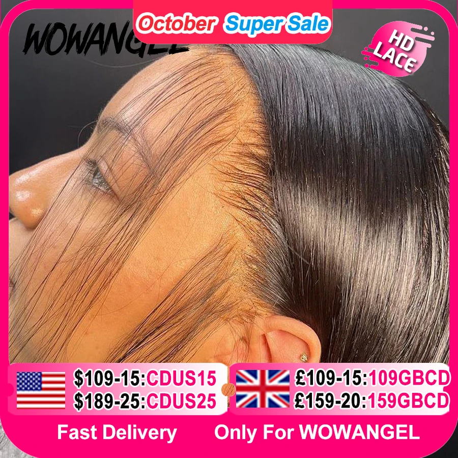 Wow angel hd lace frontal wig 250%
