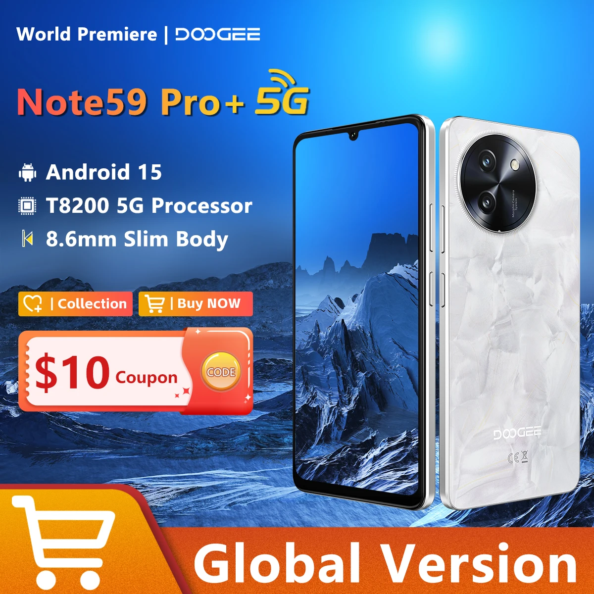 Смартфон doogee note 59 pro+ 5g