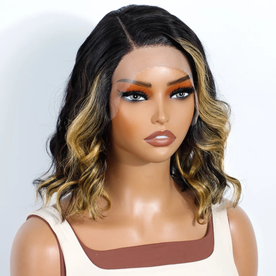 Гладкие короткие парики из натуральных волос bodywave bob для женщин - Фотография_4
