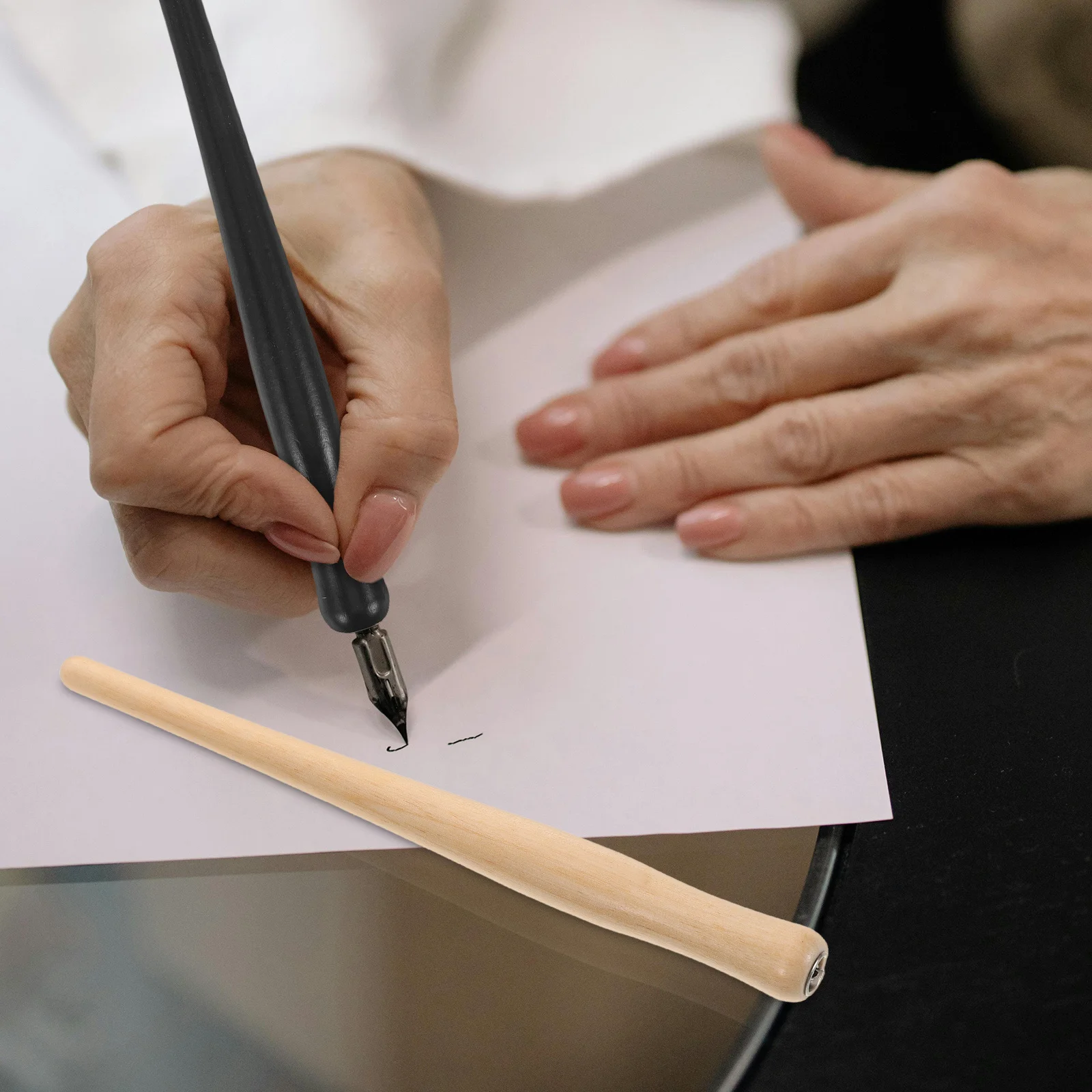 Винтажный деревянный держатель для ручек