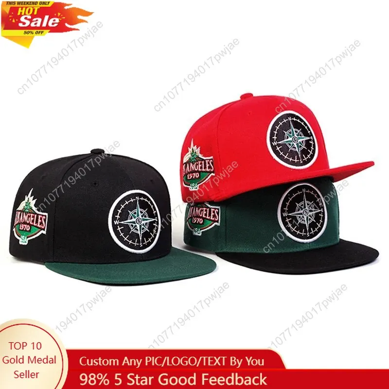 Унисекс шляпы в стиле хип-хоп с вышивкой компаса