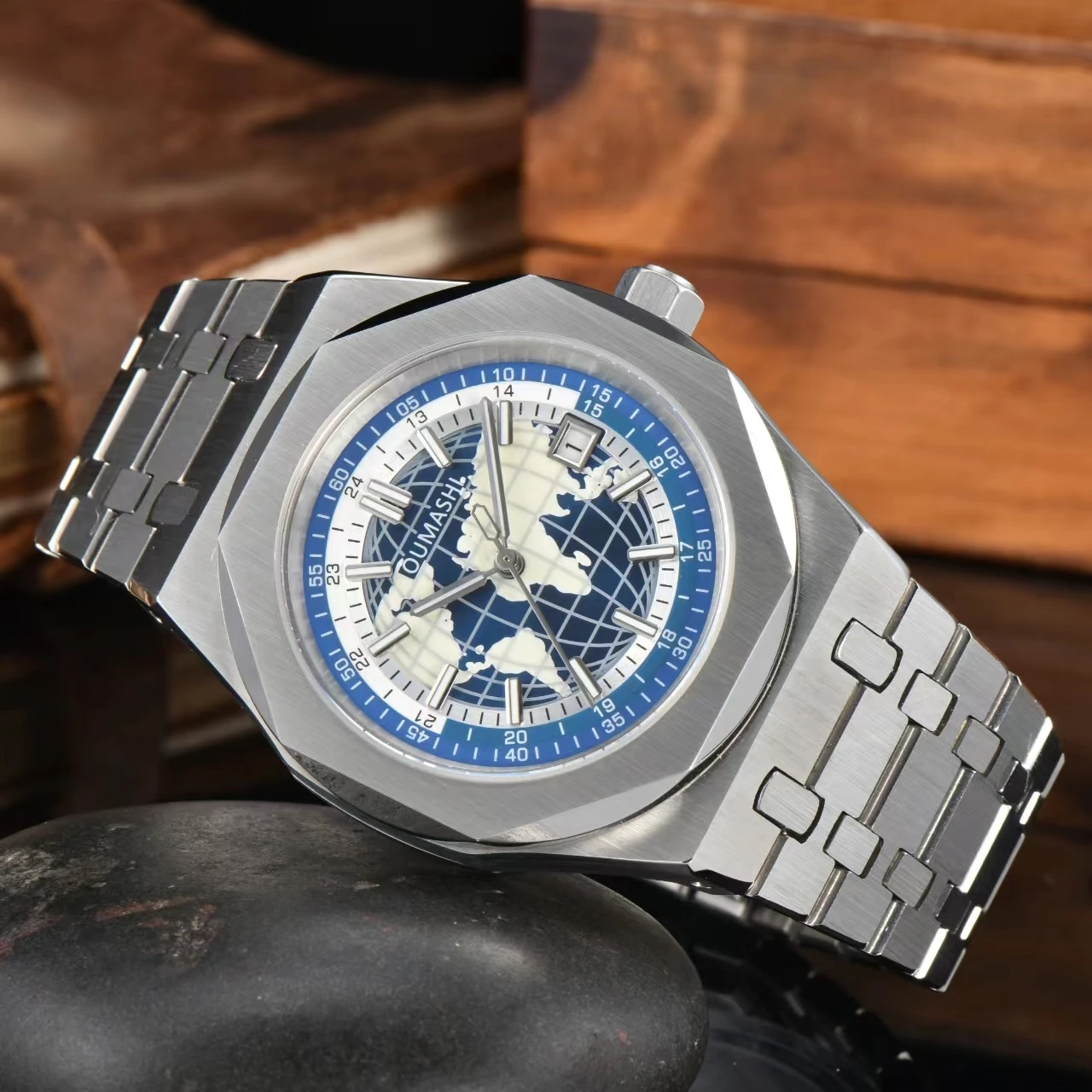 Miyota8215 роскошные часы globe по индивидуальному заказу - Фотография_4