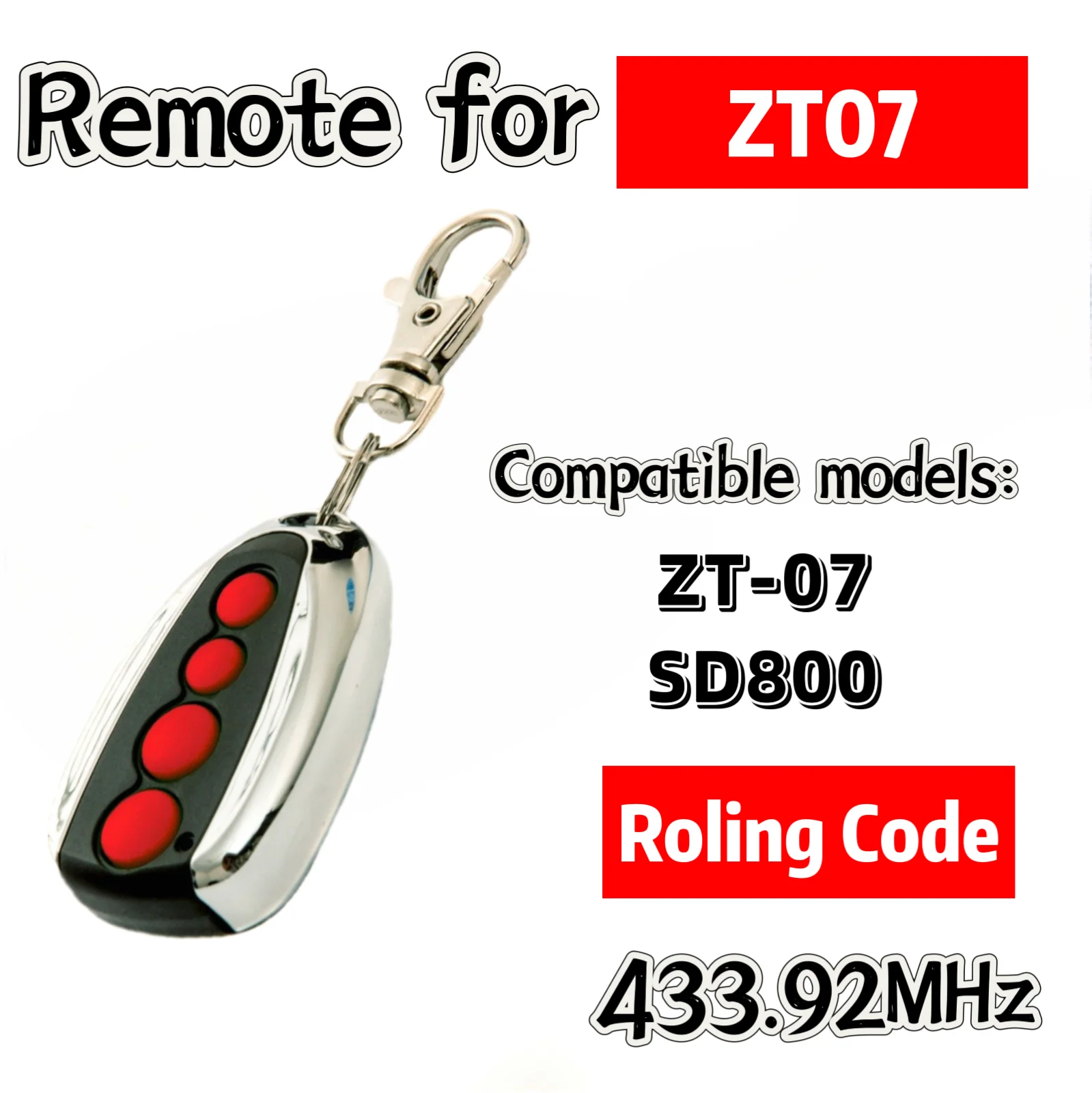 Для пульта дистанционного управления garage door steel-line zt07 - Фотография_2