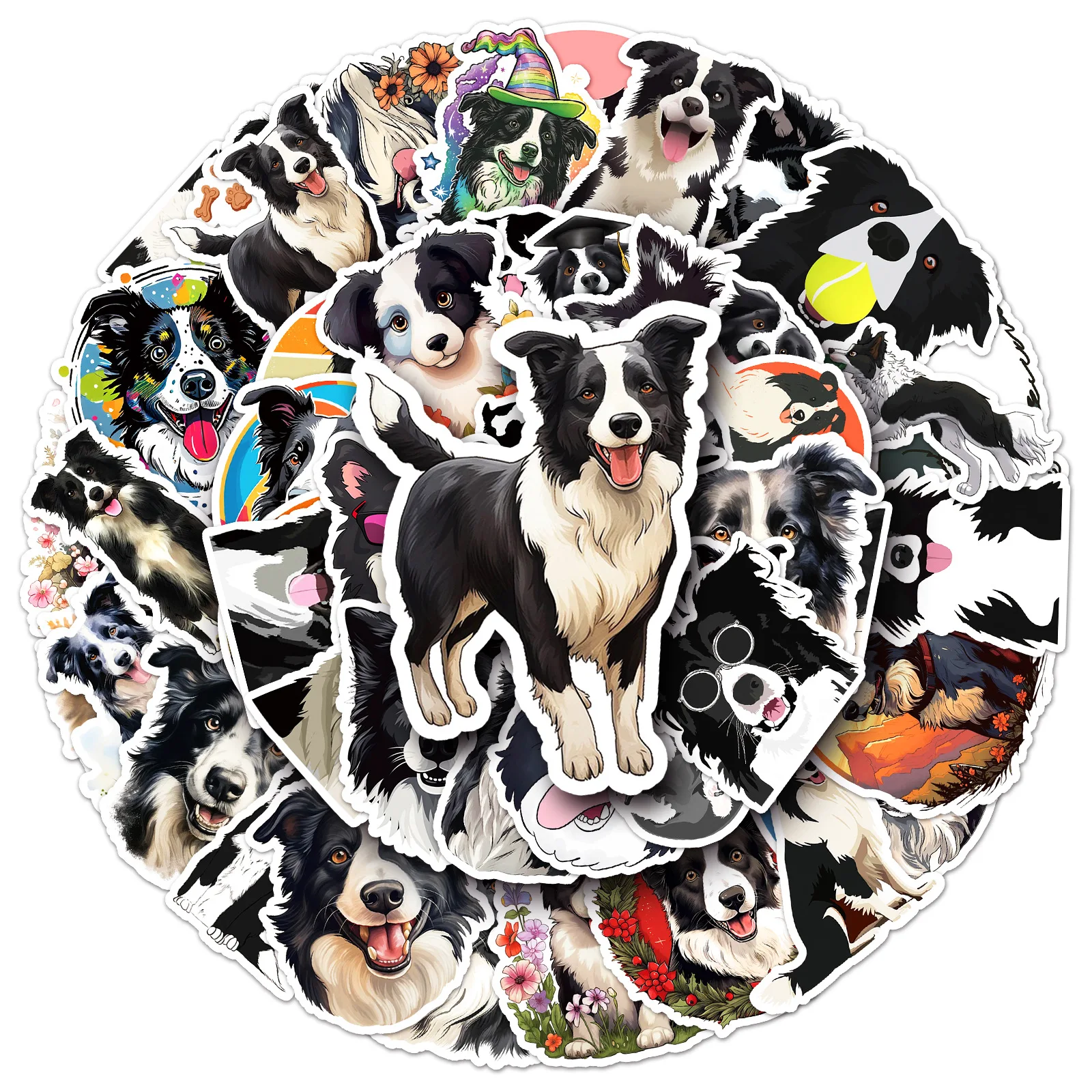 Наклейки с граффити серии border collie - Фотография_4