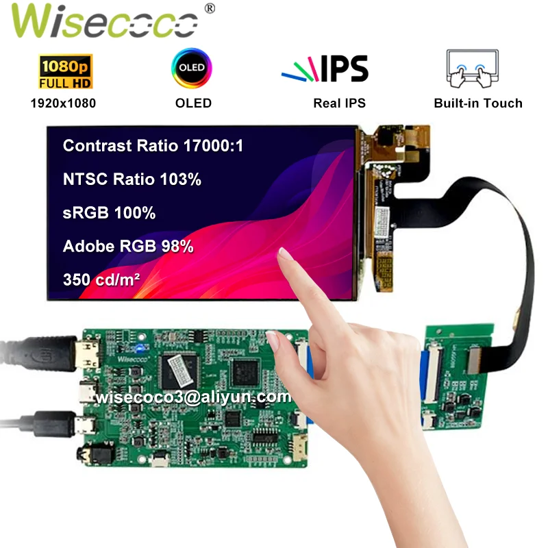 5,5-дюймовый 1920x1080 ips am-oled-экран linux raspberry pi 4 - Фотография_3
