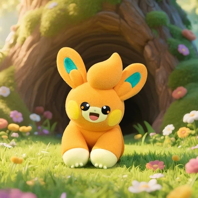 Покемон аниме флокированные фигурки - Фотография_5