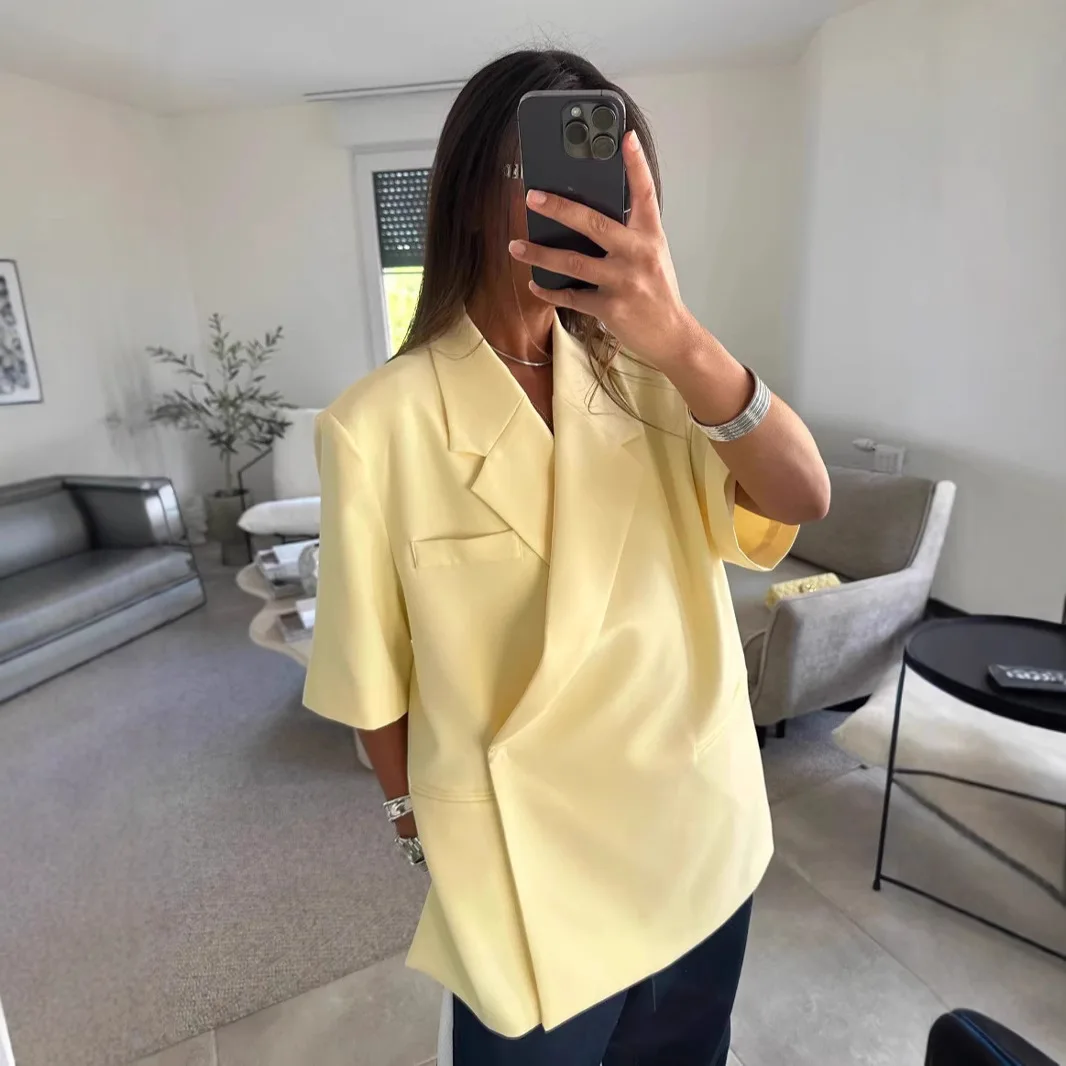 Осень 202, женские блейзеры большого размера с маслом - Фотография_2