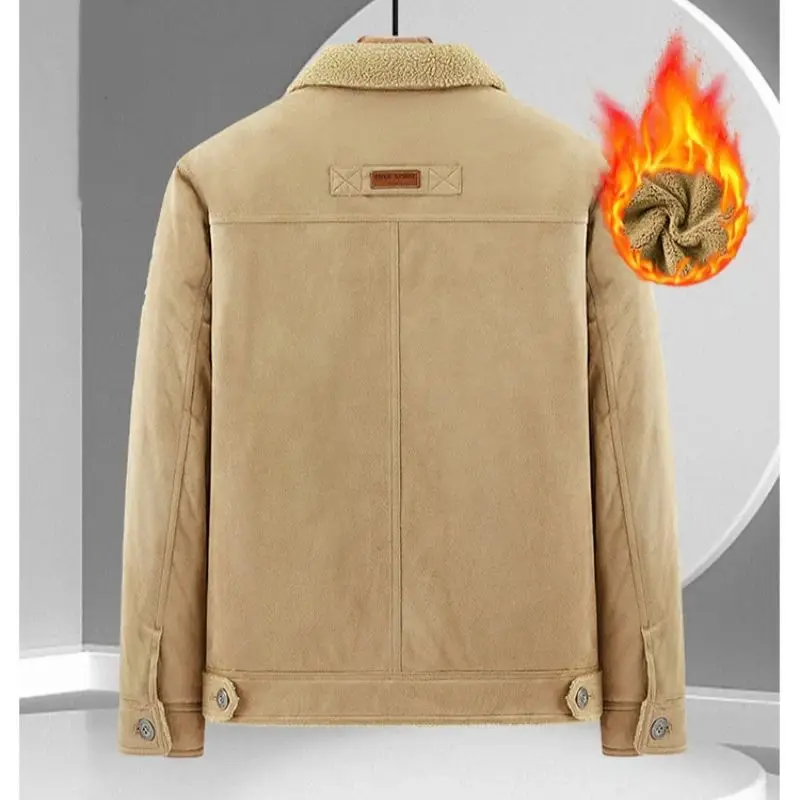 Мужская замшевая флисовая куртка - Фотография_2