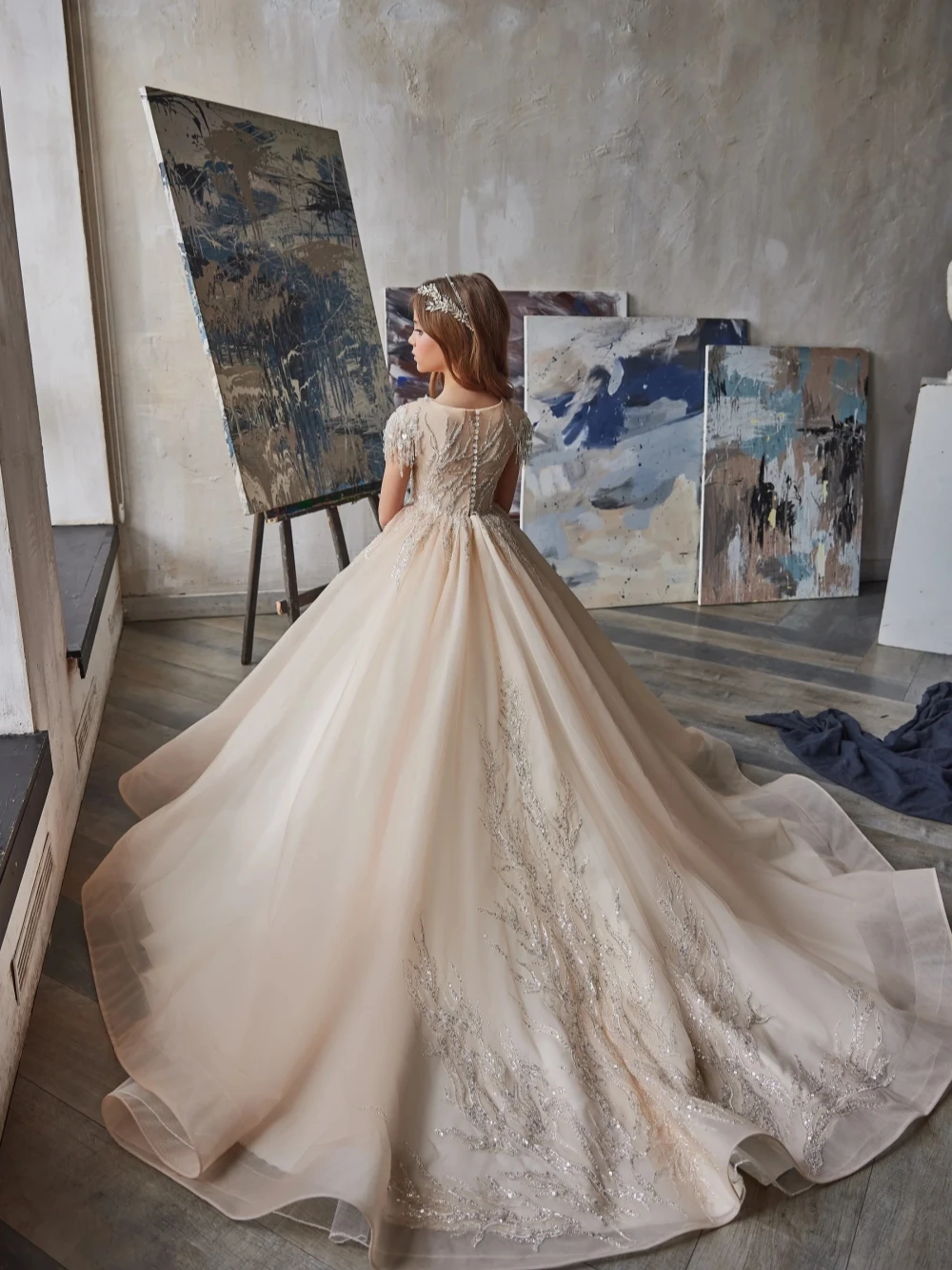 Роскошное длинное детское платье - Фотография_4