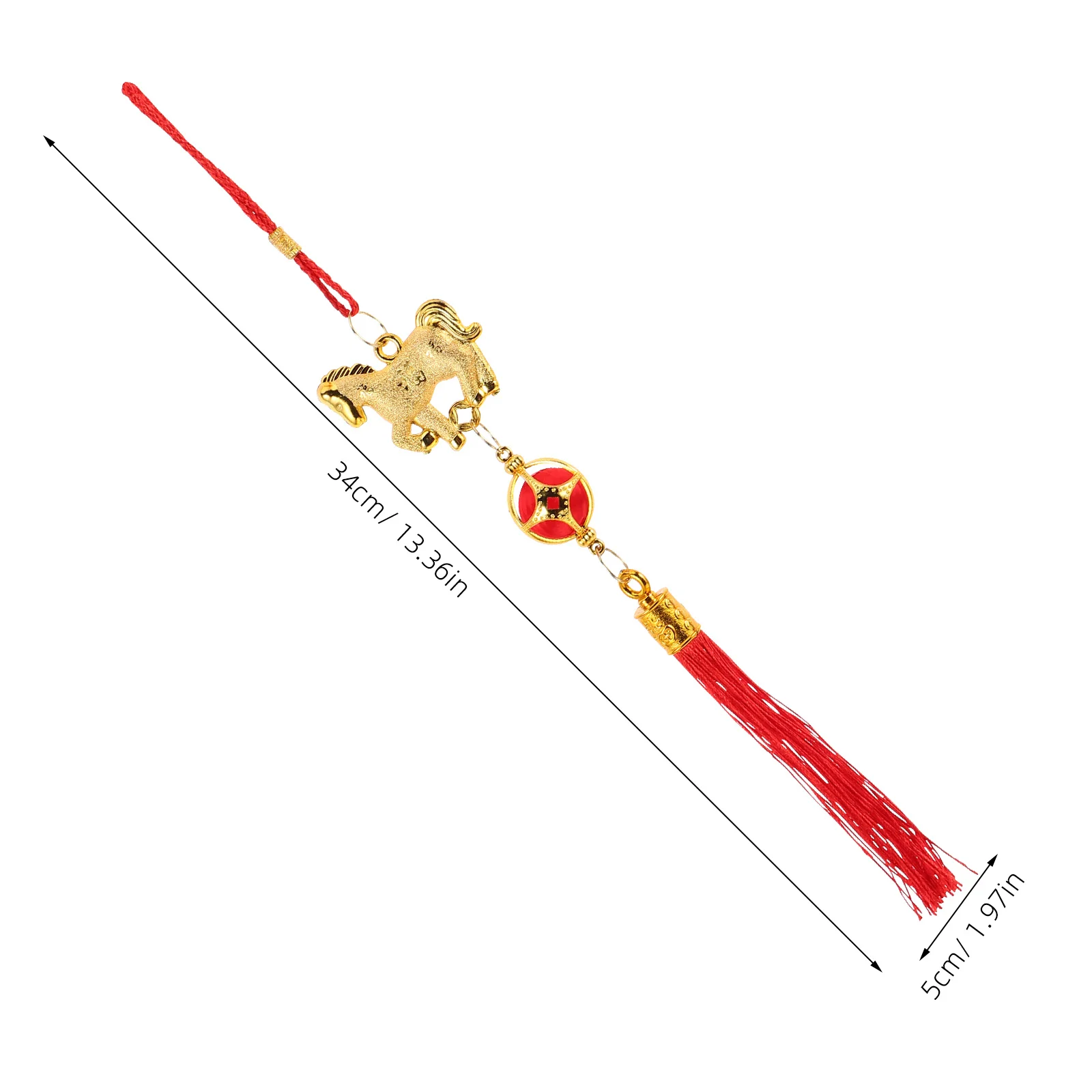 1 комплект, традиционный китайский новогодний подвесной кулон - Фотография_3