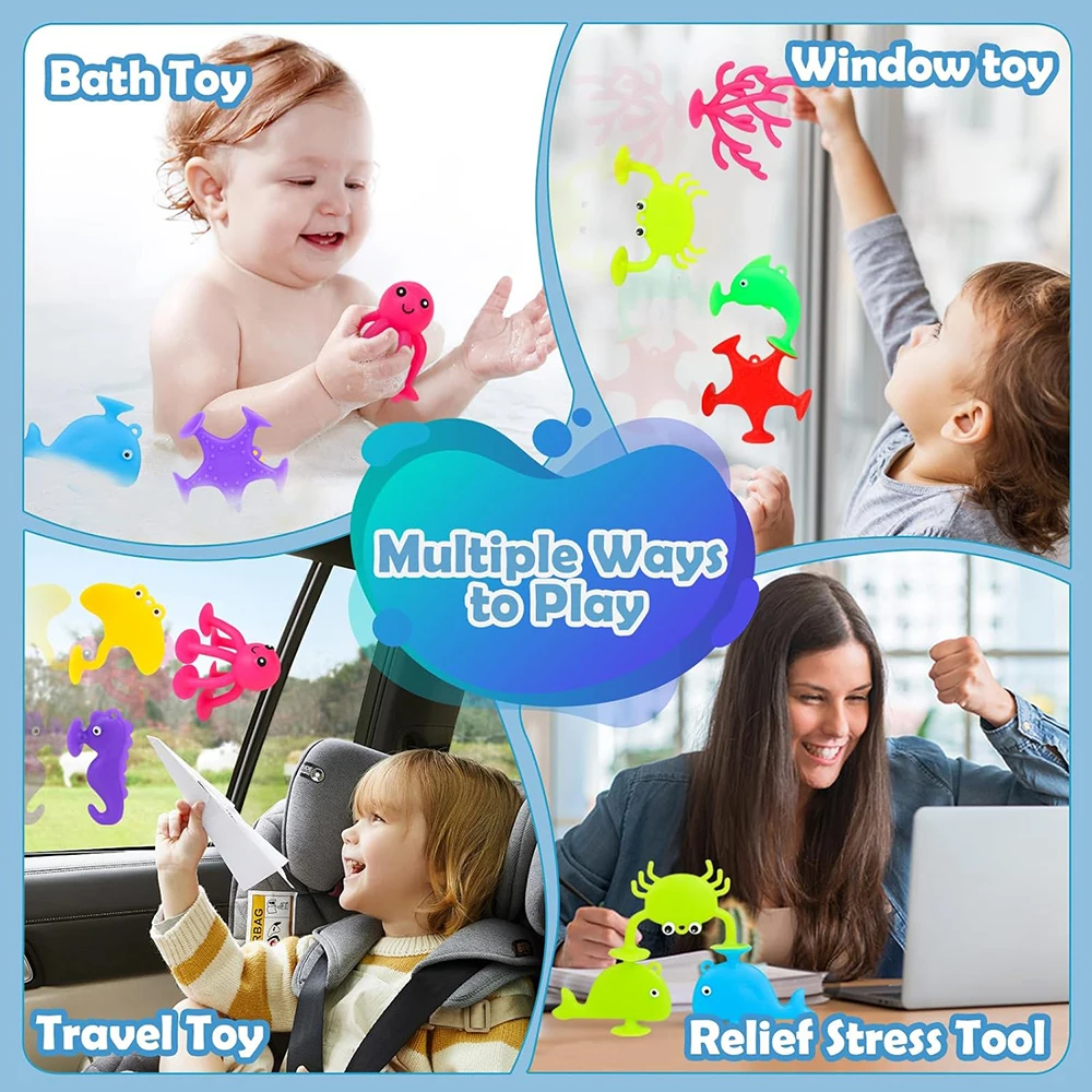 Детские игрушки для ванной на присоске для детей - Фотография_5