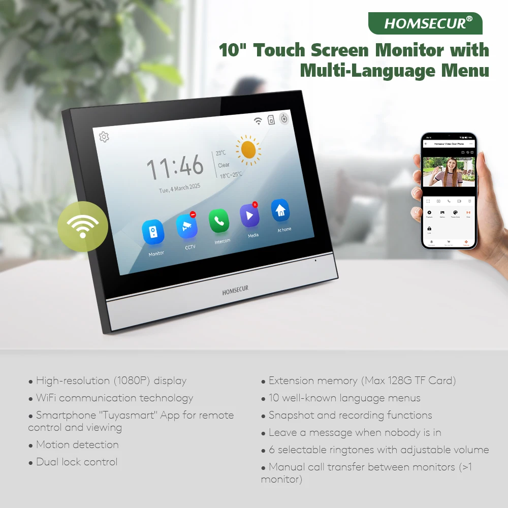 Tuya wi-fi монитор внутренней связи - Фотография_3