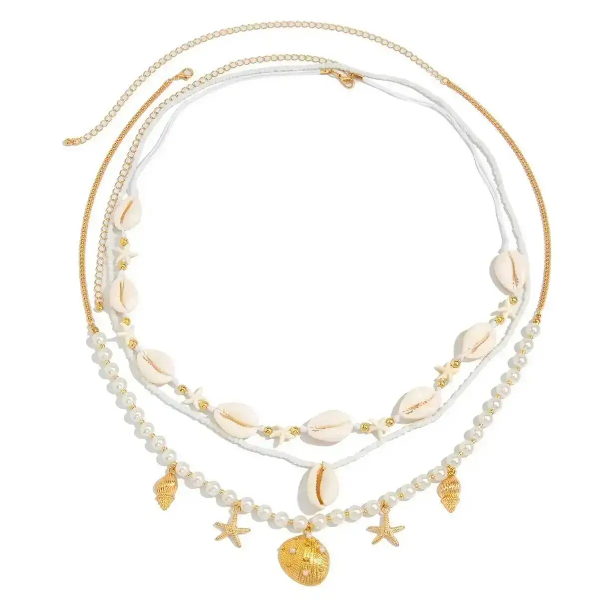 Модные богемные цепочки с искусственным жемчугом - Фотография_4