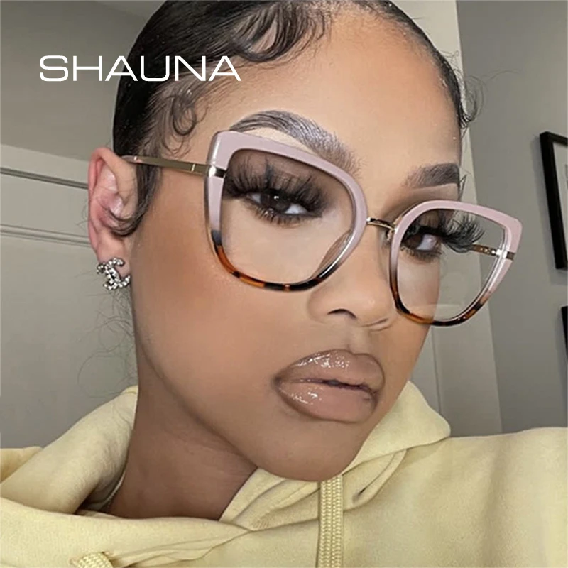 Женские и мужские двухцветные очки shauna