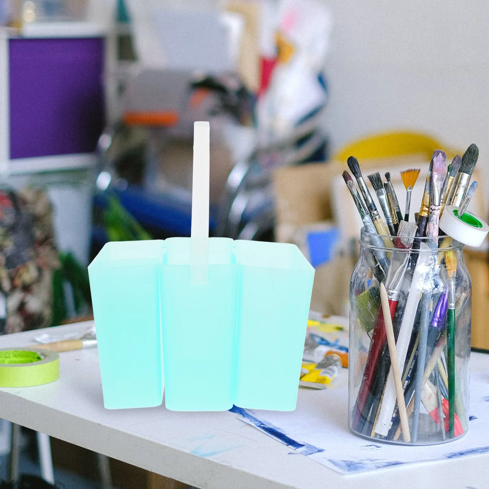 3-в-1 чашка для чистки кистей - Фотография_2