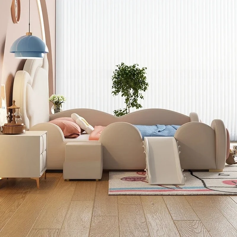 Европейская мягкая двуспальная кровать для девочек - Фотография_3