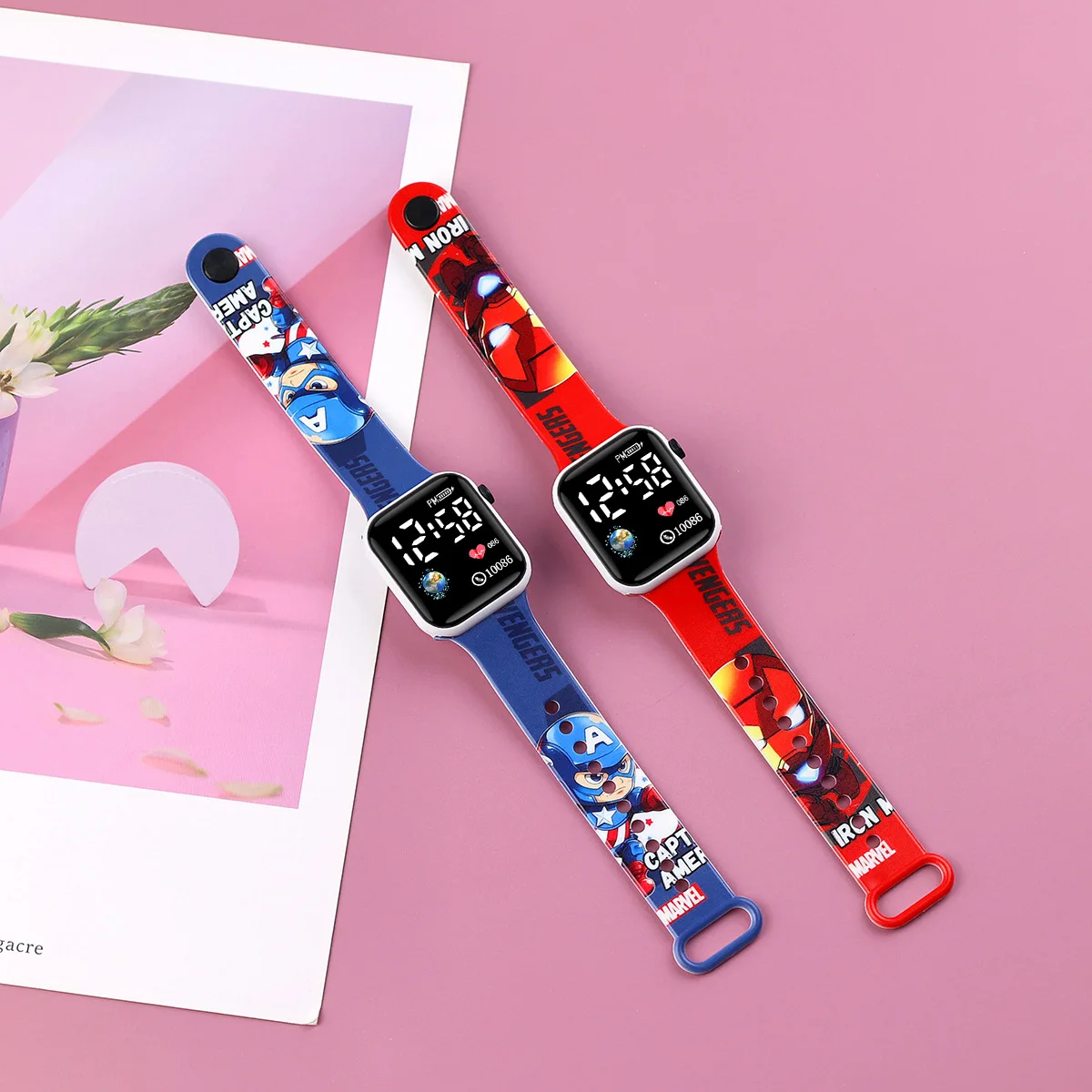 Новые детские часы с рисунком человека-паука для девочек - Фотография_2