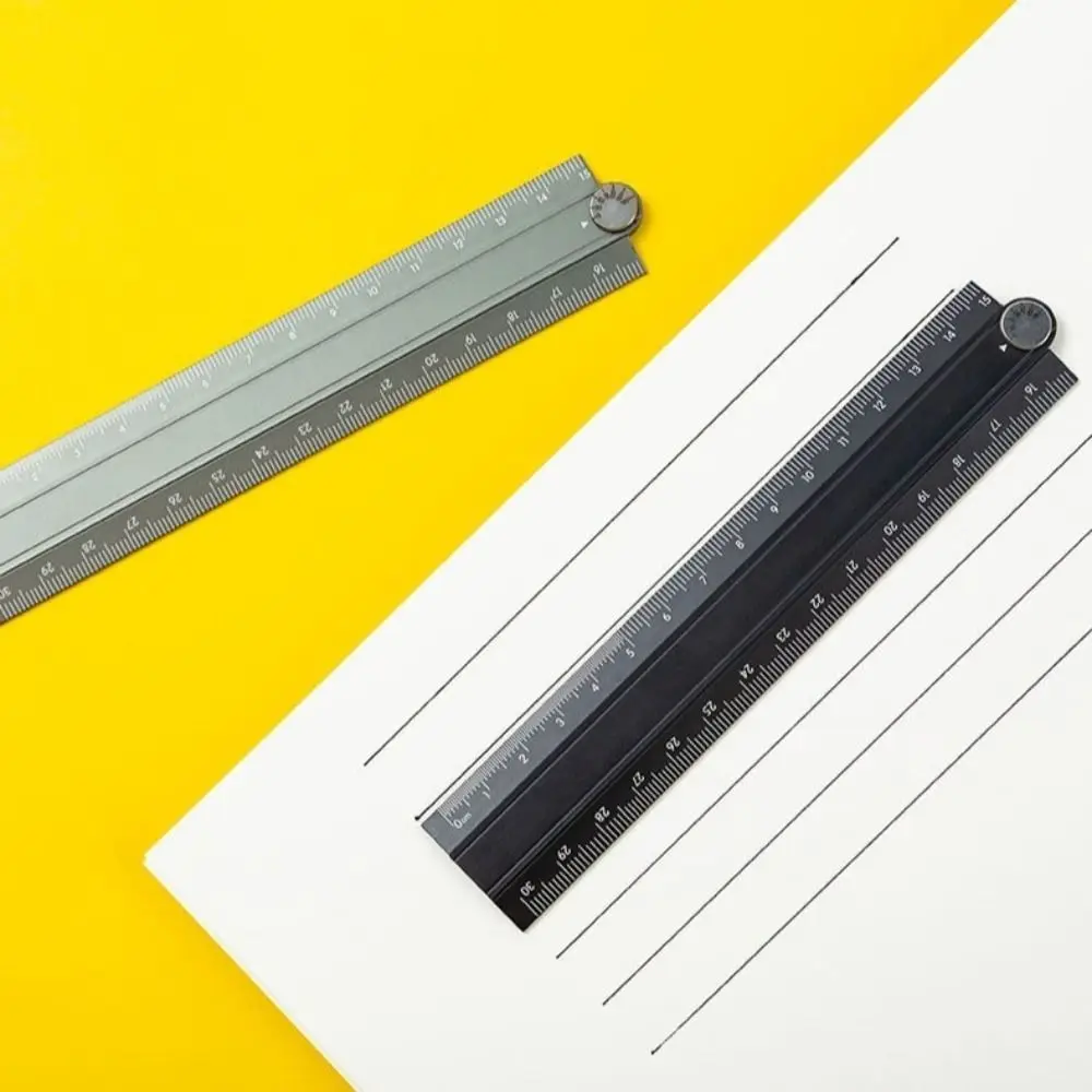 Простая стильная складная линейка 15 см 30 см из алюминиевого сплава - Фотография_3
