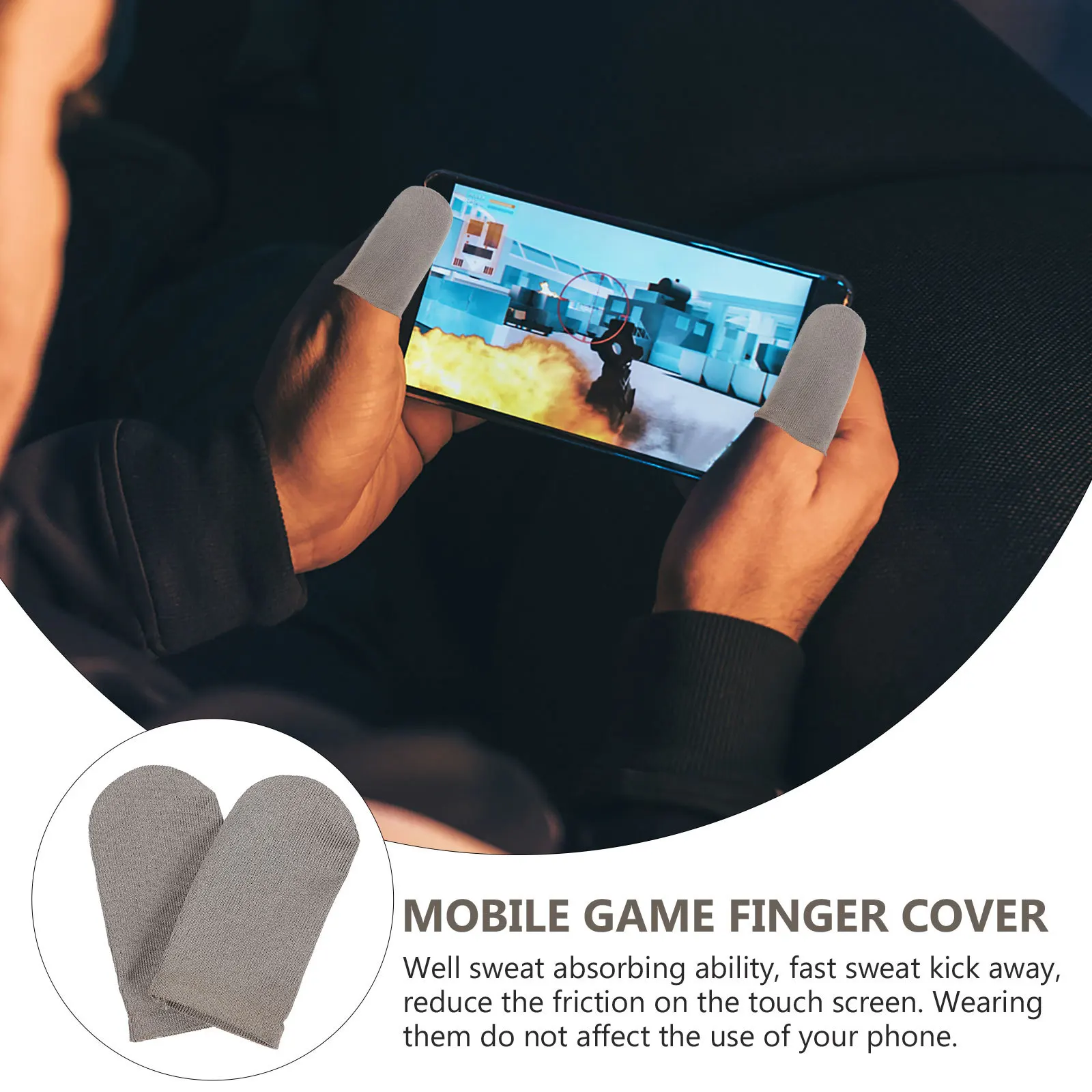 Дышащие нейлоновые чехлы на палец для игр - Фотография_3