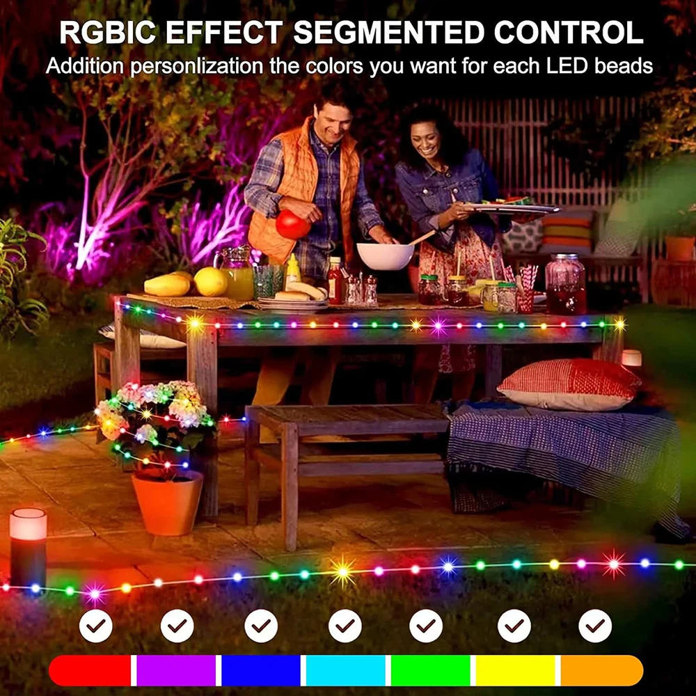 М rgbic светодиодные умные гирлянды - Фотография_5