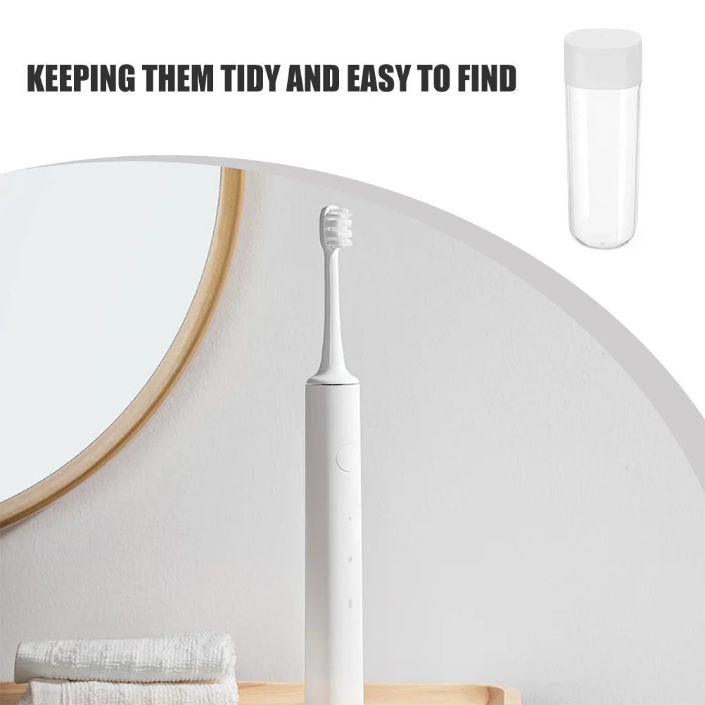 Прозрачный чехол для хранения насадки электрической зубной щетки - Фотография_2